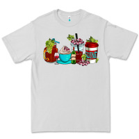 Dove Grey wine coffee cups Premium Tee - AdoDesignShop