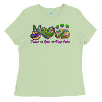 Matcha Peace Love King Cake Ladies Tee - RanaPortraitStore