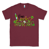 Burgundy one lucky nurse Classic Tee - BarkalooDesign