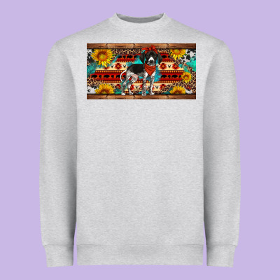 German Shorthaired Pointer License Plate Heavyweight Sweatshirt Designed By Artiststas