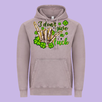 I Don T Give A Luck Vintage Hoodie Designed By Artiststas