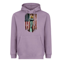 Lavender statue of liberty torch Heavyweight Hoodie - BarkalooDesign