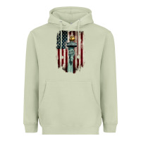 Matcha statue of liberty torch Heavyweight Hoodie - BarkalooDesign