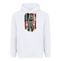 White statue of liberty torch Heavyweight Hoodie - BarkalooDesign