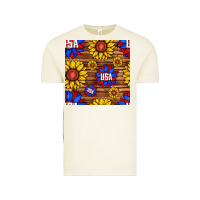 Vintage Arctic usa sunflower seamless pattern Vintage Tee - BundleAndBundleShop