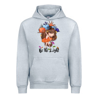 Heather Grey Be the light Urban Hoodie - CowGirlArtShop
