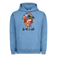 Pigment Pebble Blue Be the light Urban Hoodie - CowGirlArtShop