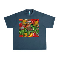 Midnight Navy mexican cacti Urban Heavy Tee - Artiststas
