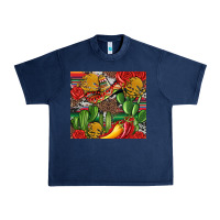 Navy mexican cacti Urban Heavy Tee - Artiststas
