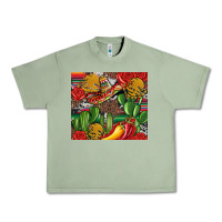 Oil Green mexican cacti Urban Heavy Tee - Artiststas