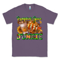 Lavender Pumpkin Spice Junkie Classic Tee - CowhideDigitalArt