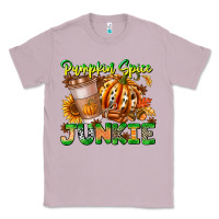 Lilac Pumpkin Spice Junkie Classic Tee - CowhideDigitalArt