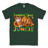 Sports Green Pumpkin Spice Junkie Classic Tee - CowhideDigitalArt