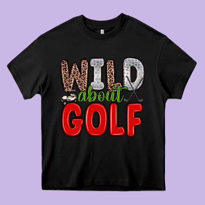 Wild About Golf Heavy Core Tee Designed By Zillion Design Studio