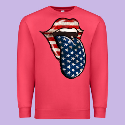 American Toungue For 4th Of July Premium Sweatshirt Designed By Bettercallsaul