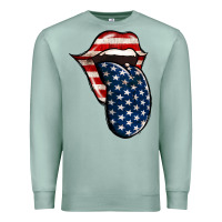 Seafoam American Toungue for 4th of July Premium Sweatshirt - Bettercallsaul