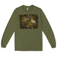 Army Green green hunter camouflage pattern brushstroke Long Sleeve Tee - Jasminsmagicworld