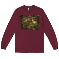 Burgundy green hunter camouflage pattern brushstroke Long Sleeve Tee - Jasminsmagicworld