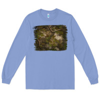 Colony Blue green hunter camouflage pattern brushstroke Long Sleeve Tee - Jasminsmagicworld