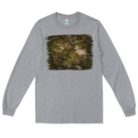 Heather Grey green hunter camouflage pattern brushstroke Long Sleeve Tee - Jasminsmagicworld