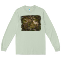 Matcha green hunter camouflage pattern brushstroke Long Sleeve Tee - Jasminsmagicworld