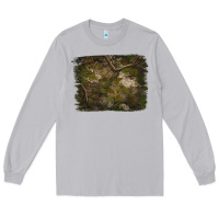 Moon Dust green hunter camouflage pattern brushstroke Long Sleeve Tee - Jasminsmagicworld