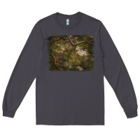 Smoke green hunter camouflage pattern brushstroke Long Sleeve Tee - Jasminsmagicworld