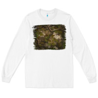 White green hunter camouflage pattern brushstroke Long Sleeve Tee - Jasminsmagicworld