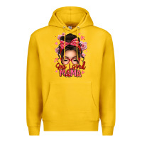 Lemon one loved mama messy bun Premium Hoodie - texasbilliewilder