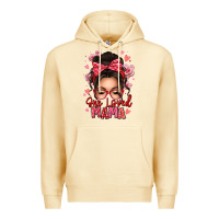Pina Colada one loved mama messy bun Premium Hoodie - texasbilliewilder