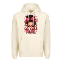 Tofu one loved mama messy bun Premium Hoodie - texasbilliewilder