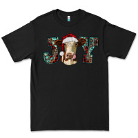 Black christmas joy with heifer cow Premium Tee - RanaPortraitStore