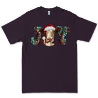 Plum christmas joy with heifer cow Premium Tee - RanaPortraitStore