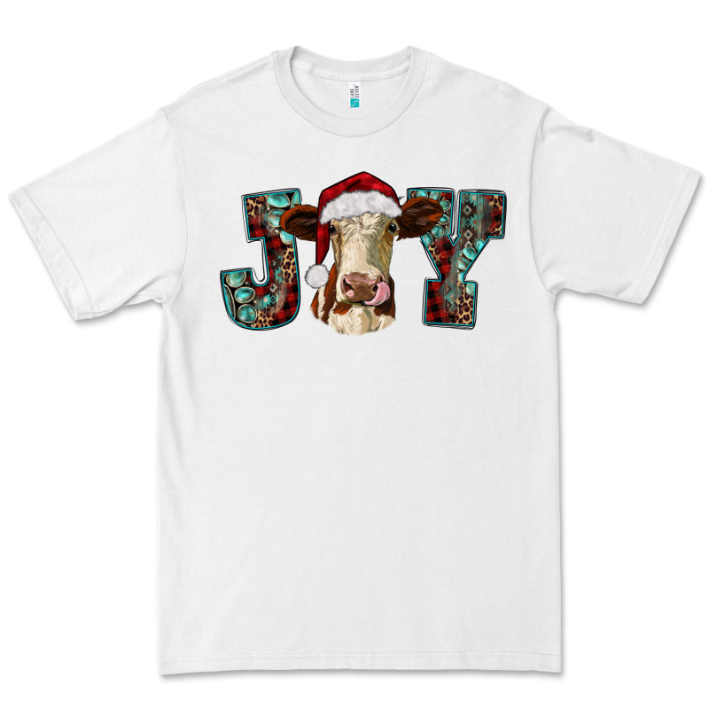 Christmas Joy With Heifer Cow Premium Tee by RanaPortraitStore | Teevron