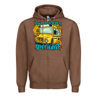 Chestnut student delivery specialist Zipper Hoodie - NancyCooperArtShop