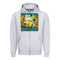 Heather Grey student delivery specialist Zipper Hoodie - NancyCooperArtShop