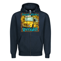 Navy student delivery specialist Zipper Hoodie - NancyCooperArtShop