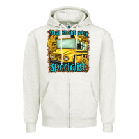 Oatmeal Heather student delivery specialist Zipper Hoodie - NancyCooperArtShop