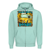 Seafoam student delivery specialist Zipper Hoodie - NancyCooperArtShop