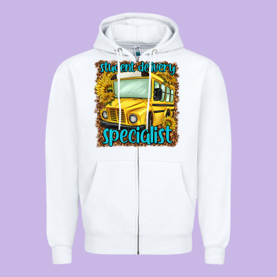 Student Delivery Specialist Zipper Hoodie Designed By Nancycooperartshop