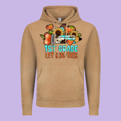 1 St Grade Let's Do This Vintage Hoodie Designed By Jahusdesignshop