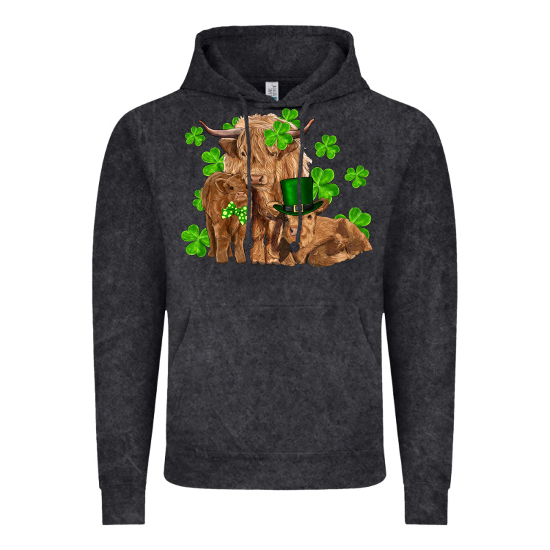 St Patrick's Day Cow Family Vintage Hoodie by RanaPortraitStore | Teevron