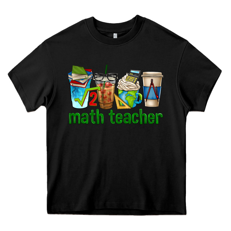 Math Teacher Coffee Cups Heavy Core Tee by texasbilliewilder | Teevron