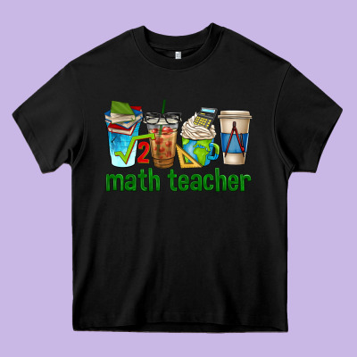 Math Teacher Coffee Cups Heavy Core Tee Designed By Texasbilliewilder