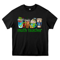 Black math teacher coffee cups Heavy Core Tee - texasbilliewilder