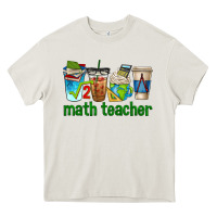 Cream math teacher coffee cups Heavy Core Tee - texasbilliewilder
