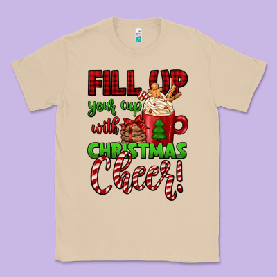Fill Up Your Cup With Christmas Cheer Classic Tee Designed By Jasminsmagicworld