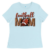 Baby Blue football mom Ladies Tee - texasbilliewilder