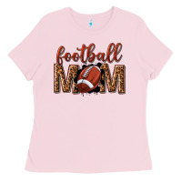 Bubblegum Pink football mom Ladies Tee - texasbilliewilder