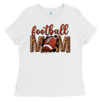 White football mom Ladies Tee - texasbilliewilder